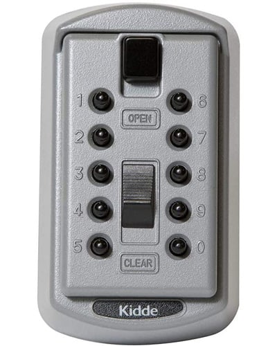 Kidde AccessPoint 001170 KeySafe Original Slimline Push Button Combination Permanent Key Lock Box